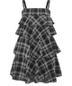 moussy 女裝新品文藝復(fù)古森系格紋吊帶連衣裙女028ISZ30-3041 025花紋黑色 S 00001 曬單實(shí)拍圖