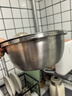 京東京造304不銹鋼盆篩五件套 洗菜盆調(diào)料和面盆腌肉盆米篩洗菜瀝水籃 曬單實拍圖
