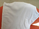 有棵樹男士100%純棉修身打底跨欄全棉汗衫運(yùn)動健身純色夏季背心男 白色 XL (175) 曬單實(shí)拍圖