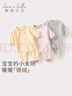 戴維貝拉新生兒嬰兒衣服爬服春秋裝男寶女寶長袖哈衣連體衣 曬單實(shí)拍圖
