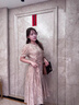 鹿王戀雪時尚減齡桑蠶絲連衣裙女2025夏季新款奢華端莊優(yōu)雅氣質(zhì)真絲裙子 咖色 L 曬單實拍圖