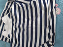HLA海瀾之家POLO裙女裝25新軒轅小將聯(lián)名條紋裙女夏HQLBD2J001A 白色條紋01 M 160/84A 建議100-115斤 曬單實(shí)拍圖