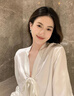 QPQK氣質(zhì)和田玉耳釘2025新款爆款高級感冰種玉石耳環(huán)女純銀送媽媽禮物 青玉耳釘10mm 曬單實拍圖