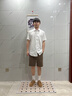 杉杉透氣竹纖維短袖男裝襯衫上衣夏季薄款商務休閑正裝純色工裝 白色 短袖 44 (185/108A) 曬單實拍圖