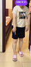 哈夫朵大碼女裝休閑套裝女新款搭配減齡時(shí)尚寬松顯瘦潮流個(gè)性百搭女裝 2252卡其色套裝 3XL 【建議145-160斤】 曬單實(shí)拍圖