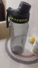 希樂(lè)（cille）塑料水杯學(xué)生泡茶杯男士大容量tritan直飲杯子女夏季便攜運(yùn)動(dòng)水壺 灰色【茶隔/刻度/提手】860ml 曬單實(shí)拍圖