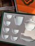 子器景德鎮(zhèn)茶具套裝高檔輕奢陶瓷蓋碗整套家用手工雕刻玲瓏影青瓷禮盒 八方來財(cái)6頭套裝    （贈(zèng)茶漏） 順豐包郵（配證書贈(zèng)高檔禮盒） 曬單實(shí)拍圖