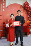 泰勒馬丁紅色敬酒服新娘新中式旗袍2025新款訂婚結(jié)婚回門禮服出閣服 QP13（僅女裝） M 曬單實拍圖