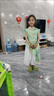 皮爾卡丹（pierre cardin）童裝兒童裙子夏季2025新款女童改良旗袍裙?jié)h服寶寶無袖連衣裙唐裝 綠色 110 尺碼4~5歲【100-110cm】 曬單實拍圖