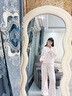 維多利亞的秘密  宅度假奶舒絨睡衣套裝可外穿家居服保暖毛絨女士秋季送禮禮物 2HNM粉豹紋 11256808 S 曬單實(shí)拍圖