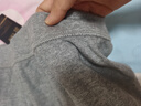 AB高腰純棉秋褲中老年爸爸單件全棉大碼保暖線(xiàn)褲秋冬老式棉毛褲T007 淺麻灰 2XL 曬單實(shí)拍圖