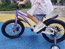 鳳凰兒童自行車兒童山地學(xué)生車小孩單車帶輔助輪3-6-10-12歲小中大童 烏梅紫丨單速輻條輪+雙碟剎+禮包 16寸 曬單實(shí)拍圖