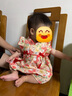 優(yōu)奇嬰兒衣服女寶寶夏季薄款無袖包屁衣嬰兒滿月服女童紅色喜慶周歲服 曬單實(shí)拍圖