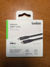 貝爾金（BELKIN）雷電拓展投屏 USB4全功能數(shù)據(jù)線(xiàn) 0.8米兼容雷電3傳輸8K@60Hz Type-C線(xiàn) 100W快充 40Gbps 曬單實(shí)拍圖