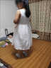 玉儷歆女童連衣裙夏裝2025新款無袖鏤空背心裙中大童無袖白色連衣裙 主圖款 130 裙長68 曬單實拍圖