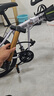 SANGPU折疊自行車成人山地車公路學(xué)生男變速賽車越野單車通勤城市代步女 頂配輻條-白黑【升級厚輪胎】 26寸21速【適合身高165-180cm】 曬單實(shí)拍圖