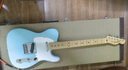 FENDER芬德日產(chǎn)Junior Collection系列小尺寸款Telecaster電吉他芬達(dá) 37英寸5680102304 啞光達(dá)芙妮藍(lán) 曬單實(shí)拍圖
