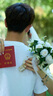 手捧花結(jié)婚領(lǐng)證道具仿真花婚禮裝飾花束求婚訂婚新娘伴娘玫瑰假花 【白色】手捧花束 尺寸（20*20cm） 曬單實(shí)拍圖
