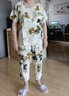 潤(rùn)芋蘿中國(guó)風(fēng)棉綢時(shí)尚睡衣套裝女夏季短袖七分褲兩件套大碼中老年家居服 14號(hào)花色 2XL 【建議110-130斤】 曬單實(shí)拍圖