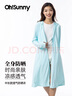 OhSunny短款防曬衣女時尚披肩護臉款防紫外線防曬服薄外套 湖水藍-中長款 M 均碼 曬單實拍圖