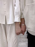 HR藍(lán)桉與鳥(niǎo)情侶款銀手鏈女男款一對(duì)高級(jí)感手鐲七夕情人節(jié)禮物送女友 藍(lán)桉與鳥(niǎo)情侶款【高端禮盒】 曬單實(shí)拍圖
