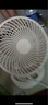 5月新款風扇伸縮折疊小風扇家用靜音充電型辦公臺式USB桌面宿舍大風力夏臺面落地兩用折疊電風扇 顏色隨機 直插款無檔位開關1個裝 曬單實拍圖