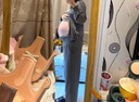 歌美姿竹纖維家居月子服孕婦天竹睡衣產(chǎn)后哺乳春夏套裝產(chǎn)前女薄款 鈦灰套頭款(贈發(fā)帶) XL 曬單實拍圖