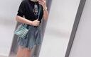 緋垚高腰牛仔短褲女夏季薄款褶皺設(shè)計寬松遮肉顯瘦a字闊腿裙褲子 復(fù)古藍 L 曬單實拍圖