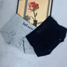 貓人內(nèi)褲女士高腰純棉小平角褲10A抑菌女生大碼包臀打底女款四角短褲 (3條裝)膚色+灰色+白色 L 【建議：100~120斤】 曬單實拍圖