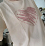 真維斯（JEANSWEST）時(shí)尚短袖t恤女學(xué)生可愛甜美學(xué)院女裝ins風(fēng)夏季新款純棉寬松上衣服 白色 淡彩蝴蝶 M 曬單實(shí)拍圖