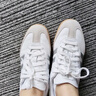 阿迪達(dá)斯 （adidas）三葉草系列 女子 SAMBA OG W 休閑鞋 JI2725 白色  38  曬單實(shí)拍圖