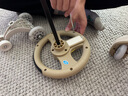 翎喏德國(guó)品牌兒童扭扭車可推1一3歲防側(cè)翻寶寶溜溜大人可坐雙人玩具車 咖色【藍(lán)牙款+推把+圍欄款】燈光音樂 +pu靜音輪 曬單實(shí)拍圖