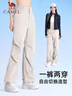 駱駝（CAMEL）速干傘兵工裝褲女冰感防曬旅行休閑長褲 J25BR1L7050 烏綠灰 L 曬單實拍圖