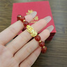 老鳳祥貔貅銀手鏈女士轉(zhuǎn)運(yùn)珠紅瑪瑙手串七夕情人節(jié)禮物送女友老婆紀(jì)念日 【紅瑪瑙】招財(cái)貔貅手串 曬單實(shí)拍圖