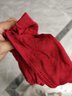 班尼內褲路男士低腰純棉短褲內褲三角底褲(三條裝)睡褲 新版紅灰紅(窄邊偏大) 3條 M (170/80A) 115-135斤穿 曬單實(shí)拍圖