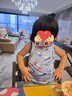 愛慕兒童（AIMER KIDS）秋冬兒童背心輕薄莫代爾印花男童打底內(nèi)衣可外穿百搭跨欄背心唯 藍底滑雪熊滿印 110cm 曬單實拍圖