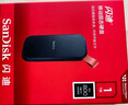 閃迪（SanDisk） Type-C接口小巧便攜高速SSD移動(dòng)固態(tài)硬盤E30存儲(chǔ)USB3.2Gen2 E30-黑色標(biāo)準(zhǔn)版 1TB(讀數(shù)高達(dá)800MB/S)送數(shù)據(jù)線收納包 曬單實(shí)拍圖