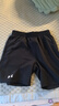 安德瑪（Under Armour）兒童夏季運(yùn)動(dòng)套裝夏款短褲短袖套裝男大童短袖梭織短褲套裝 白T黑短褲 160 曬單實(shí)拍圖