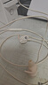 惠普（HP）DHE-7005游戲耳機(jī)有線耳機(jī)入耳式可插拔耳麥降噪麥克風(fēng)手機(jī)電腦電競(jìng)游戲吃雞 奶茶色TypeC接口 曬單實(shí)拍圖
