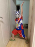 G.DUCKKIDS聯(lián)名奧特曼衣服兒童套裝夏季休閑裝男童夏裝短袖短褲運(yùn)動(dòng)裝小男孩 彩虹紅色+面具 120 尺碼5~6歲【110-120cm】cm 曬單實(shí)拍圖
