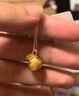 周六福（ZLF）七夕禮物  黃金吊墜女款5D硬金福袋掛墜足金項墜 定價 1.18g 曬單實拍圖