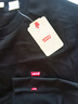 Levi's李維斯25新款情侶簡(jiǎn)約休閑時(shí)尚寬松LOGO印花短袖T恤 黑色 002U3-0001 2XL 曬單實(shí)拍圖