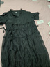 WVHK【特價(jià)撿漏】真絲連衣裙夏季新款氣質(zhì)中婦人重工刺繡桑蠶絲遮肚裙 XL(115-128) 曬單實(shí)拍圖
