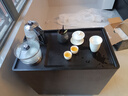 移動(dòng)茶臺燒水壺一體茶水柜現代簡(jiǎn)約小戶(hù)型家用客廳陽(yáng)臺實(shí)木喝茶桌 移動(dòng)邊幾-茶臺【黑胡桃木色】 曬單實(shí)拍圖