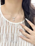 央創(chuàng)時尚中國黃金銀項鏈女生2025新款生日七夕情人節(jié)禮物送女友女朋友S925 曬單實拍圖