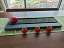 天然烏金石茶盤(pán)家用簡(jiǎn)約日式干泡功夫茶具茶臺托盤(pán)火山巖石材小型 60*20*3CM（干濕兩用）帶排水孔 曬單實(shí)拍圖