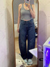Levi's李維斯25年秋冬新款美式休閑女士BARREL高腰寬松錐形牛仔褲 淺藍 24 (31) 曬單實(shí)拍圖