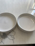 億嘉（IJARL）陶瓷盤子8英寸簡約純白大容量家用碗盤餐具菜盤餐盤深湯盤4個裝 曬單實拍圖