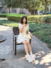 貓力孕婦防滑洞洞鞋女款沙灘足弓支撐eva防臭厚底包頭涼鞋夏季外穿女 白粉【西高地】 足弓防滑 34-35 【正碼】?jī)?nèi)長(zhǎng)230MM 曬單實(shí)拍圖