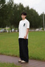 衣然呈品日系polo衫短袖T恤男夏季新款設(shè)計感小眾寬松高級感痞帥工裝體恤 白色 L 【建議125-145斤】 曬單實拍圖